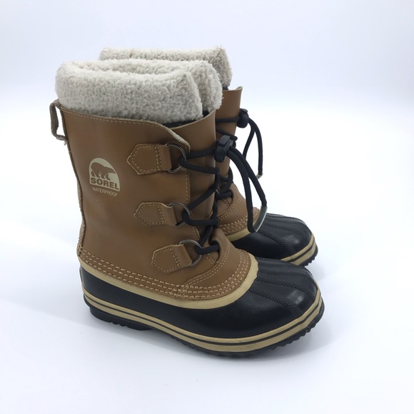 Sorel Other - Sorel Caribou Kids Youth Snow Rain Boots Lace Up